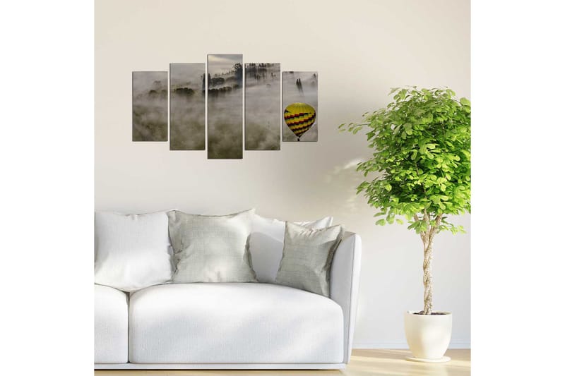 Dekorativ MDF-maleri 5-Dele 20x60 cm - Flerfarvet - Boligtilbehør - Billeder & kunst - Billeder på lærred