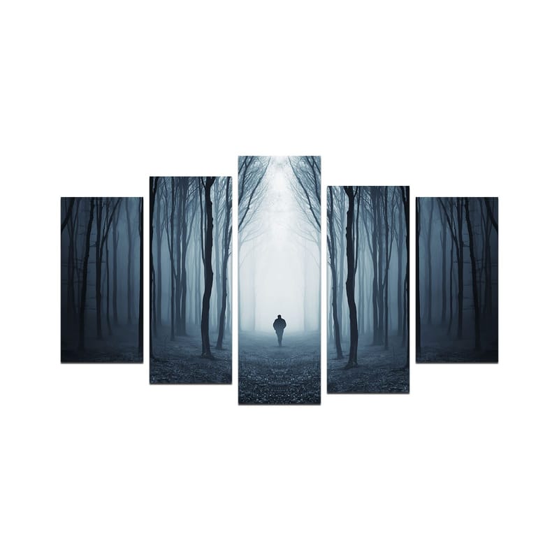 Dekorativ MDF-maleri 5-Dele 20x60 cm, Flerfarvet