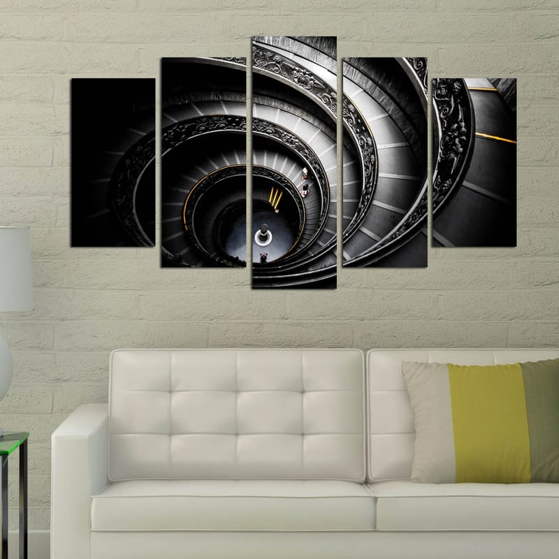 Dekorativ MDF-maleri 5-Dele 20x60 cm - Flerfarvet - Boligtilbehør - Billeder & kunst - Billeder på lærred