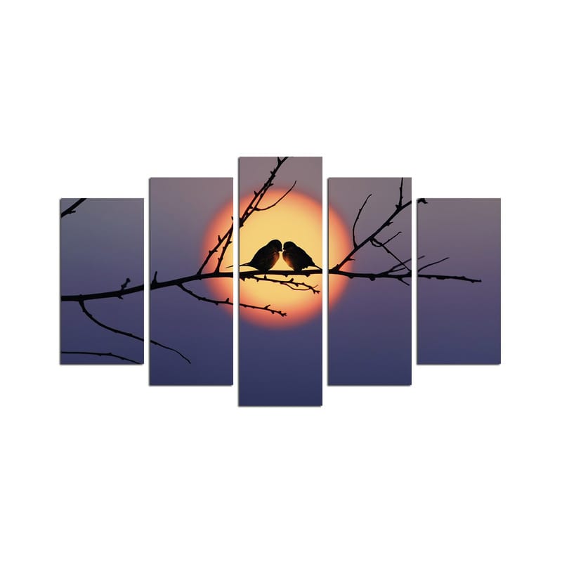 Dekorativ MDF-maleri 5-Dele 20x60 cm, Flerfarvet