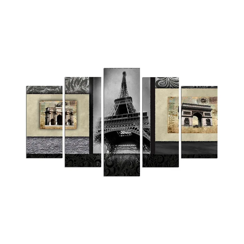 Dekorativ MDF-maleri 5-Dele 20x60 cm, Flerfarvet