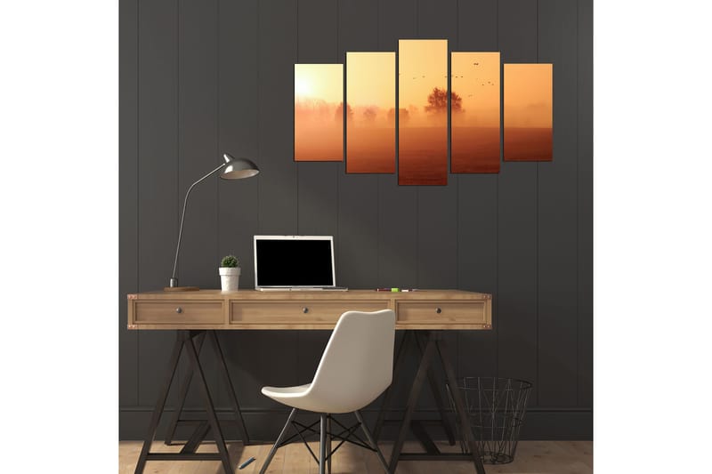 Dekorativ MDF-maleri 5-Dele 20x60 cm - Flerfarvet - Boligtilbehør - Billeder & kunst - Billeder på lærred