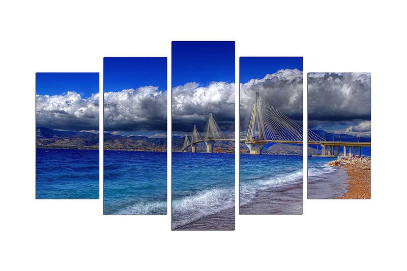 Dekorativ MDF-maleri 5-Dele 20x60 cm, Flerfarvet