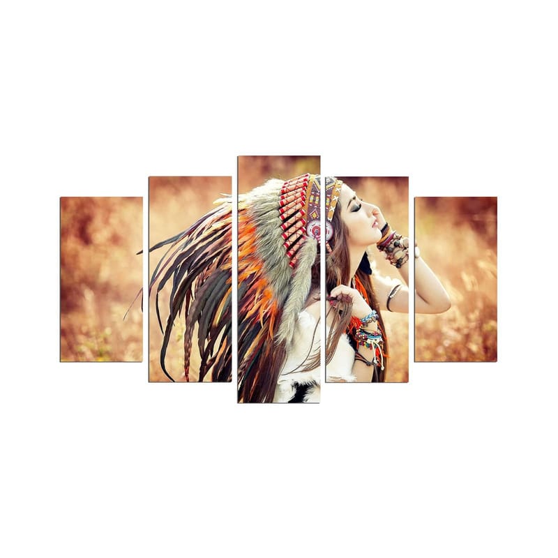 Dekorativ MDF-maleri 5-Dele 20x60 cm, Flerfarvet