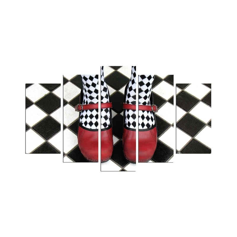 Dekorativ MDF-maleri 5-Dele 20x60 cm, Flerfarvet