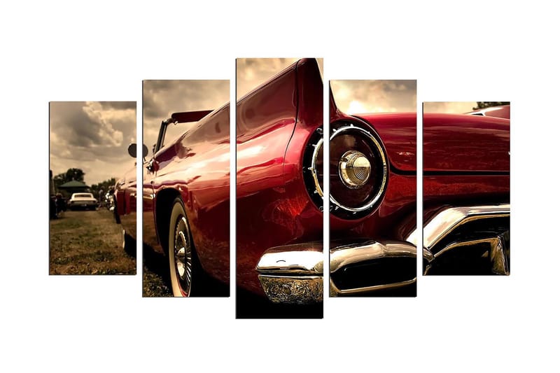 Dekorativ MDF-maleri 5-Dele 20x60 cm, Flerfarvet