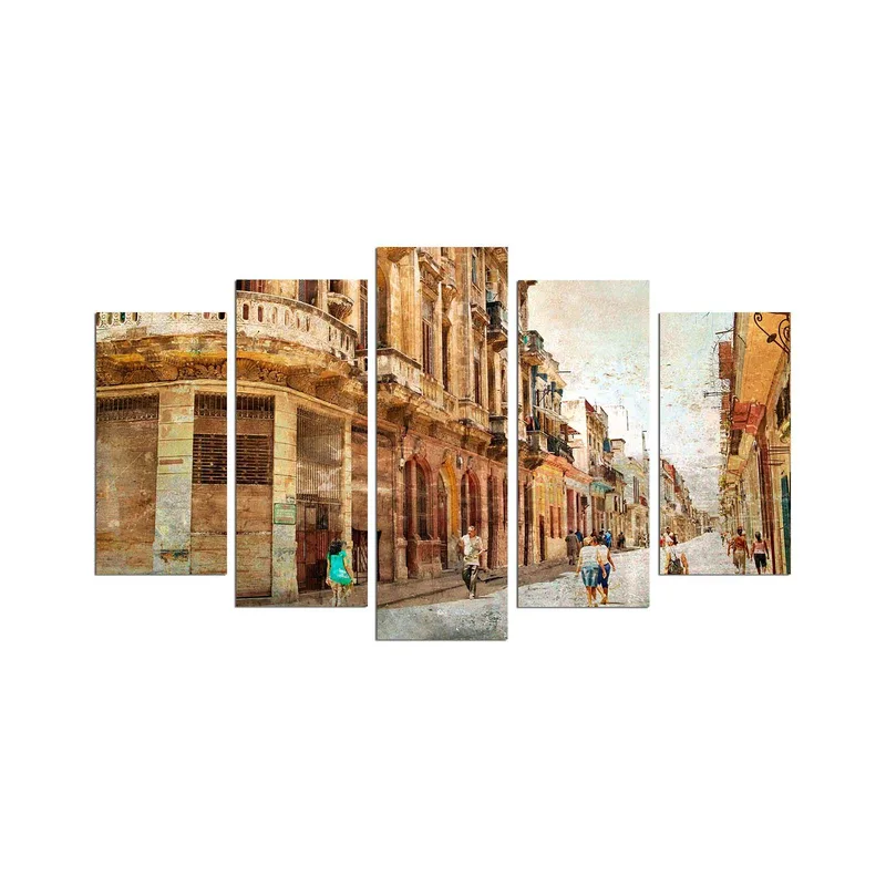 Dekorativ MDF-maleri 5-Dele 20x60 cm, Flerfarvet