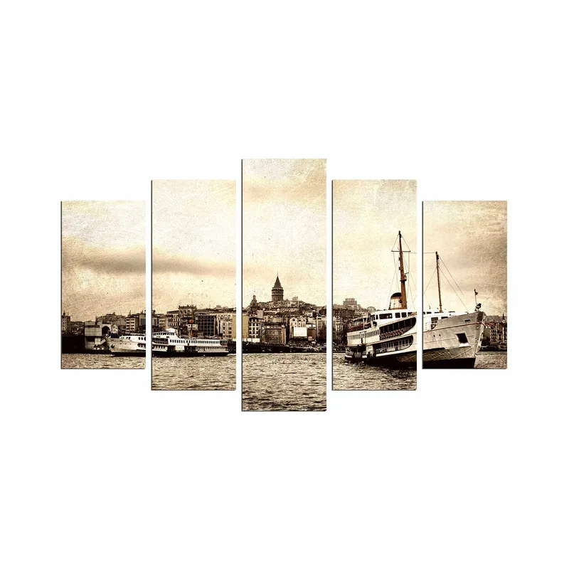 Dekorativ MDF-maleri 5-Dele 20x60 cm, Flerfarvet