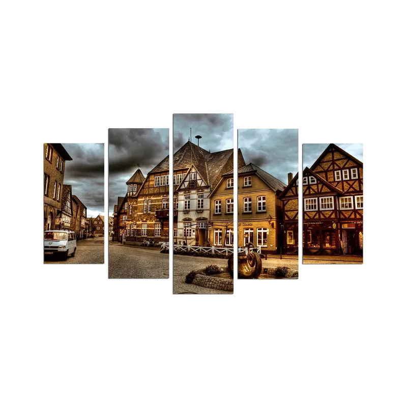 Dekorativ MDF-maleri 5-Dele 20x60 cm, Flerfarvet