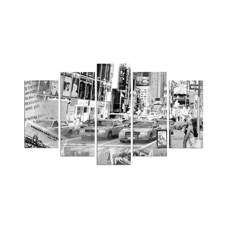 Dekorativ MDF-maleri 5-Dele 20x60 cm, Flerfarvet