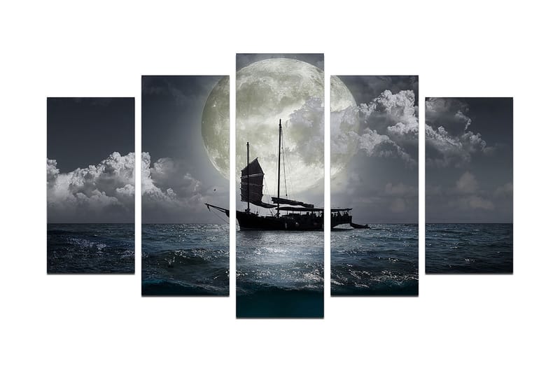 Dekorativ MDF-maleri 5-Dele 20x60 cm, Flerfarvet