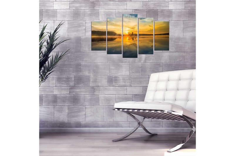 Dekorativ MDF-maleri 5-Dele 20x60 cm - Flerfarvet - Boligtilbehør - Billeder & kunst - Billeder på lærred