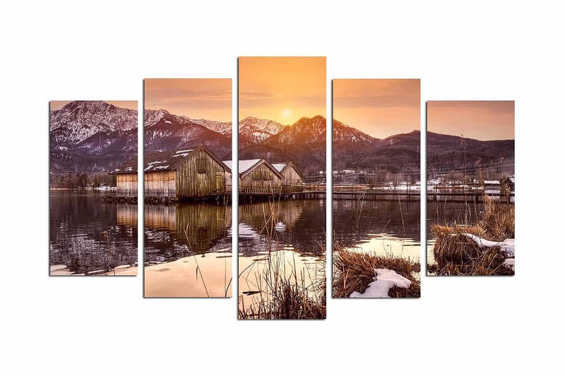 Dekorativ MDF-maleri 5-Dele 20x60 cm, Flerfarvet