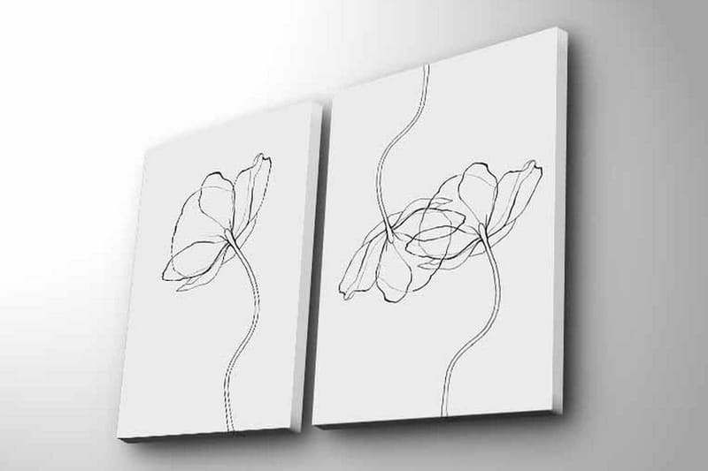 Dekorativt Canvas Maleri 2 Dele - Flerfarvet - Boligtilbehør - Billeder & kunst - Billeder på lærred