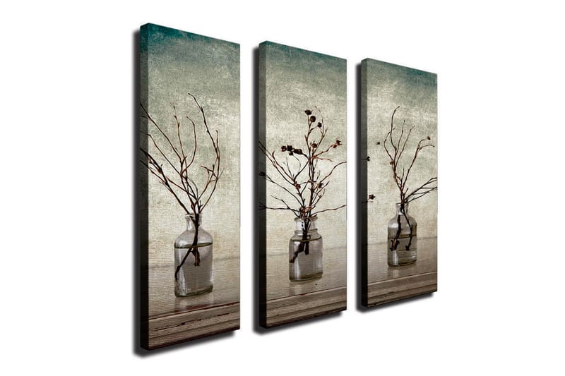 Dekorativt Canvas Maleri 3 Dele - Flerfarvet - Boligtilbehør - Billeder & kunst - Billeder på lærred