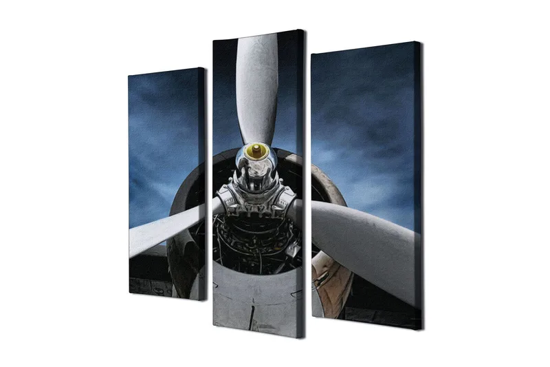 Dekorativt Canvas Maleri 3 Dele - Flerfarvet - Boligtilbehør - Billeder & kunst - Billeder på lærred