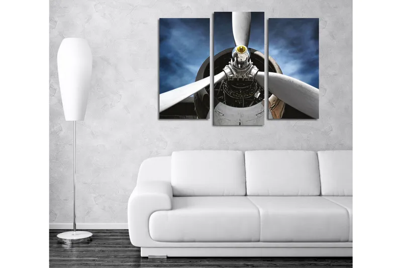 Dekorativt Canvas Maleri 3 Dele - Flerfarvet - Boligtilbehør - Billeder & kunst - Billeder på lærred