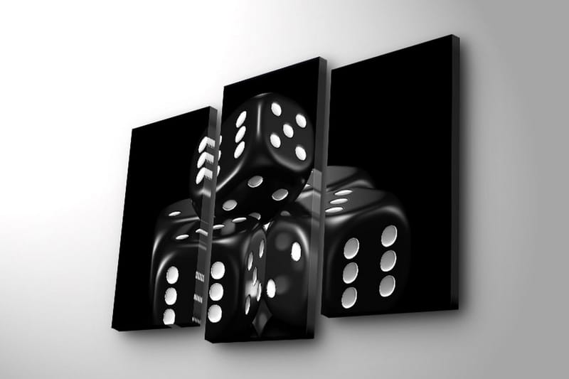 Dekorativt Canvas Maleri 3 Dele - Flerfarvet - Boligtilbehør - Billeder & kunst - Billeder på lærred
