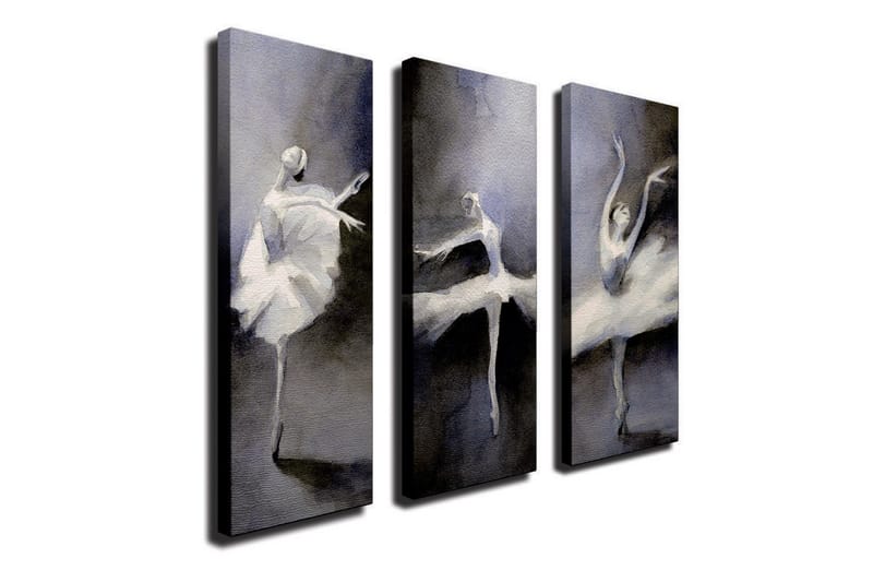 Dekorativt Canvas Maleri 3 Dele - Flerfarvet - Boligtilbehør - Billeder & kunst - Billeder på lærred