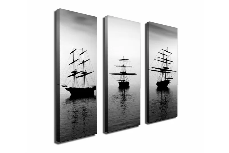 Dekorativt Canvas Maleri 3 Dele, Flerfarvet