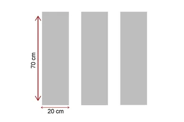 Dekorativt Canvas Maleri 3 Dele - Flerfarvet - Boligtilbehør - Billeder & kunst - Billeder på lærred