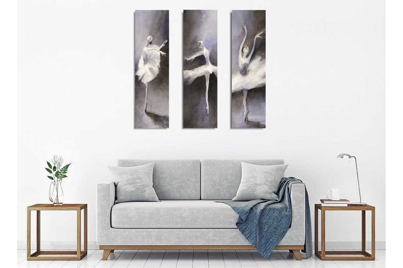 Dekorativt Canvas Maleri 3 Dele - Flerfarvet - Boligtilbehør - Billeder & kunst - Billeder på lærred