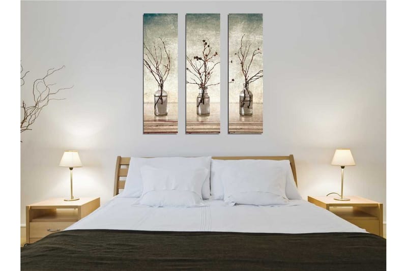 Dekorativt Canvas Maleri 3 Dele - Flerfarvet - Boligtilbehør - Billeder & kunst - Billeder på lærred