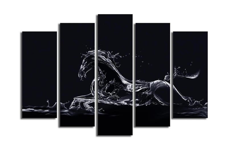 Dekorativt Canvas Maleri 5 Dele - Flerfarvet - Boligtilbehør - Billeder & kunst - Billeder på lærred