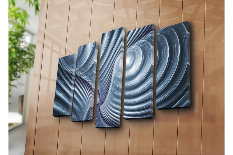 Dekorativt Canvas Maleri 5 Dele - Flerfarvet - Boligtilbehør - Billeder & kunst - Billeder på lærred