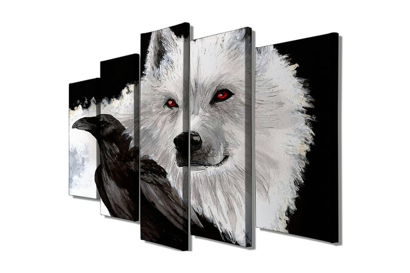 Dekorativt Canvas Maleri 5 Dele - Flerfarvet - Boligtilbehør - Billeder & kunst - Billeder på lærred