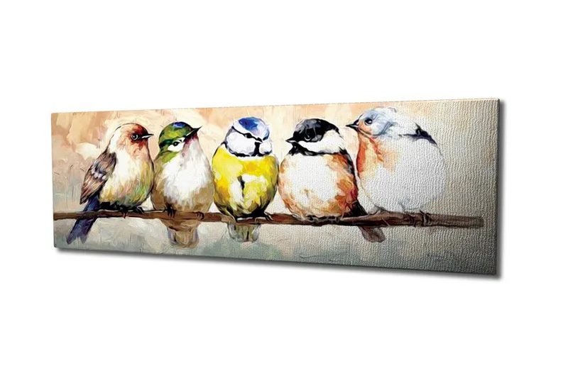 Dekorativt Canvas Maleri, Flerfarvet