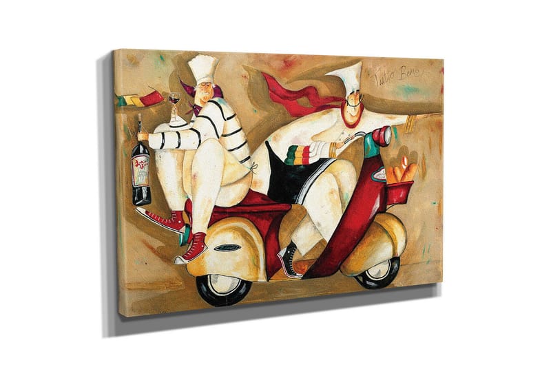 Dekorativt Canvas Maleri - Flerfarvet - Boligtilbehør - Billeder & kunst - Billeder på lærred