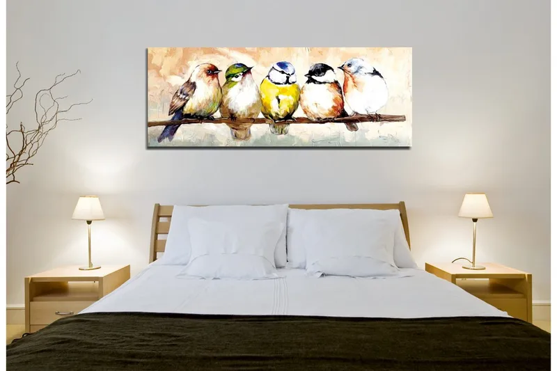 Dekorativt Canvas Maleri - Flerfarvet - Boligtilbehør - Billeder & kunst - Billeder på lærred