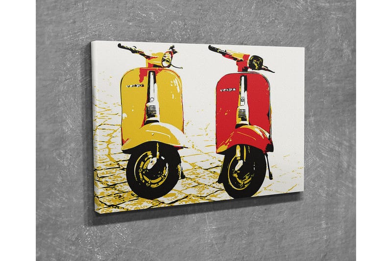 Dekorativt Canvas Maleri - Flerfarvet - Boligtilbehør - Billeder & kunst - Billeder på lærred