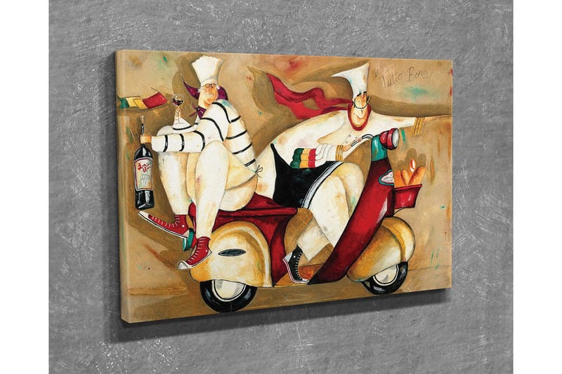Dekorativt Canvas Maleri - Flerfarvet - Boligtilbehør - Billeder & kunst - Billeder på lærred