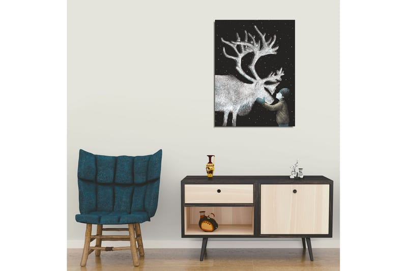Dekorativt Canvas Maleri - Flerfarvet - Boligtilbehør - Billeder & kunst - Billeder på lærred