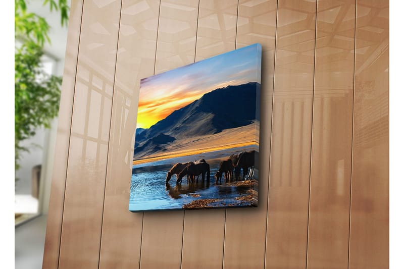 Dekorativt Canvas Maleri - Flerfarvet - Boligtilbehør - Billeder & kunst - Billeder på lærred