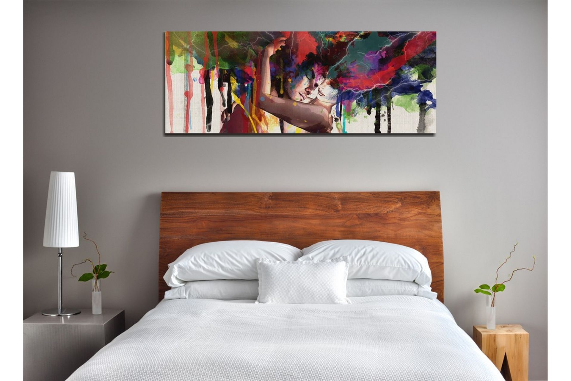 Dekorativt Canvas Maleri - Flerfarvet - Boligtilbehør - Billeder & kunst - Billeder på lærred