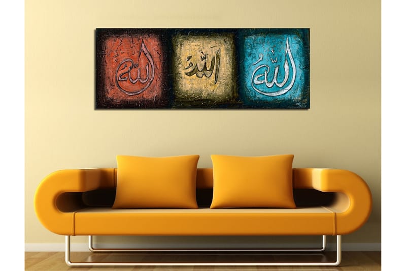 Dekorativt Canvas Maleri - Flerfarvet - Boligtilbehør - Billeder & kunst - Billeder på lærred