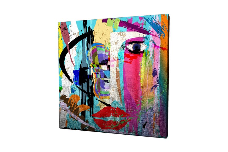 Dekorativt Canvas Maleri - Flerfarvet - Boligtilbehør - Billeder & kunst - Billeder på lærred