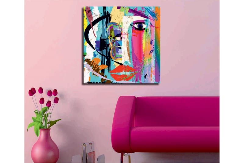 Dekorativt Canvas Maleri - Flerfarvet - Boligtilbehør - Billeder & kunst - Billeder på lærred