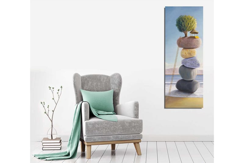 Dekorativt Canvas Maleri - Flerfarvet - Boligtilbehør - Billeder & kunst - Billeder på lærred