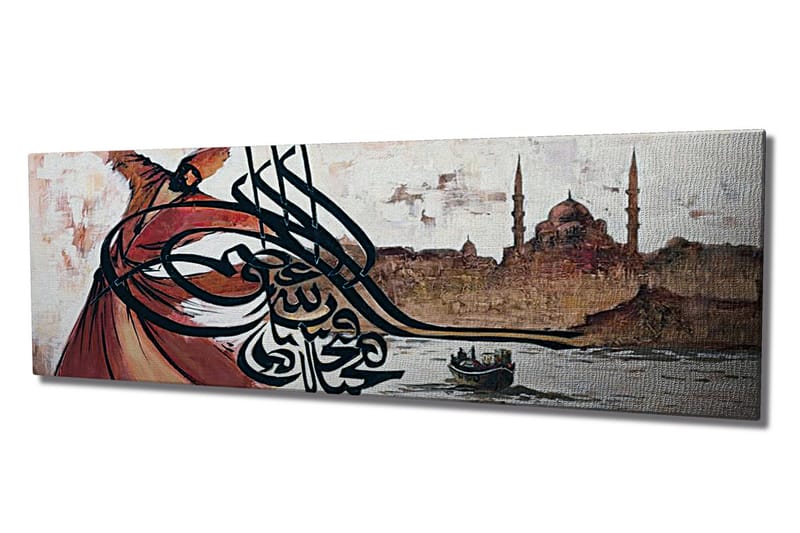Dekorativt Canvas Maleri - Flerfarvet - Boligtilbehør - Billeder & kunst - Billeder på lærred