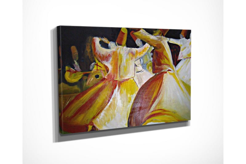 Dekorativt Canvas Maleri - Flerfarvet - Boligtilbehør - Billeder & kunst - Billeder på lærred