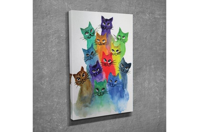 Dekorativt Canvas Maleri - Flerfarvet - Boligtilbehør - Billeder & kunst - Billeder på lærred