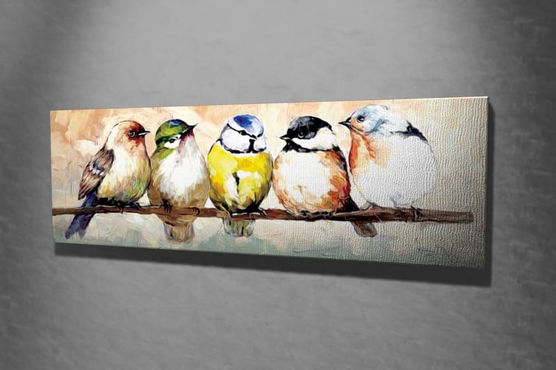 Dekorativt Canvas Maleri - Flerfarvet - Boligtilbehør - Billeder & kunst - Billeder på lærred