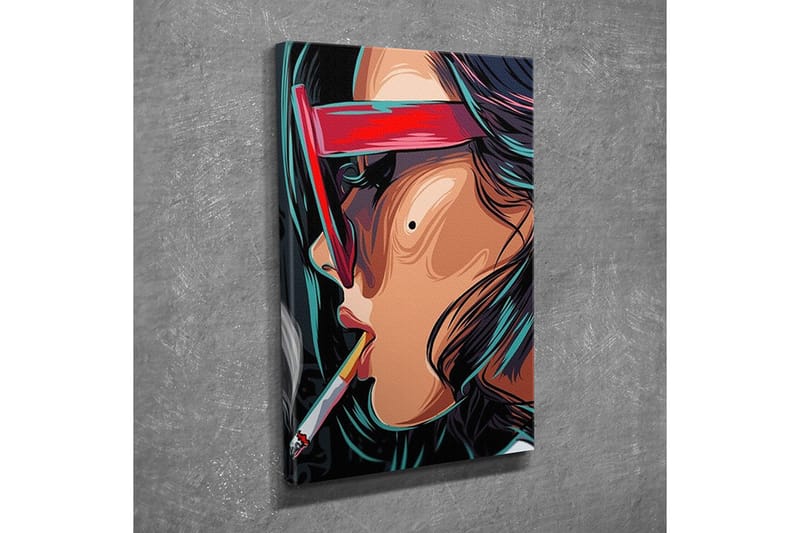 Dekorativt Canvas Maleri - Flerfarvet - Boligtilbehør - Billeder & kunst - Billeder på lærred