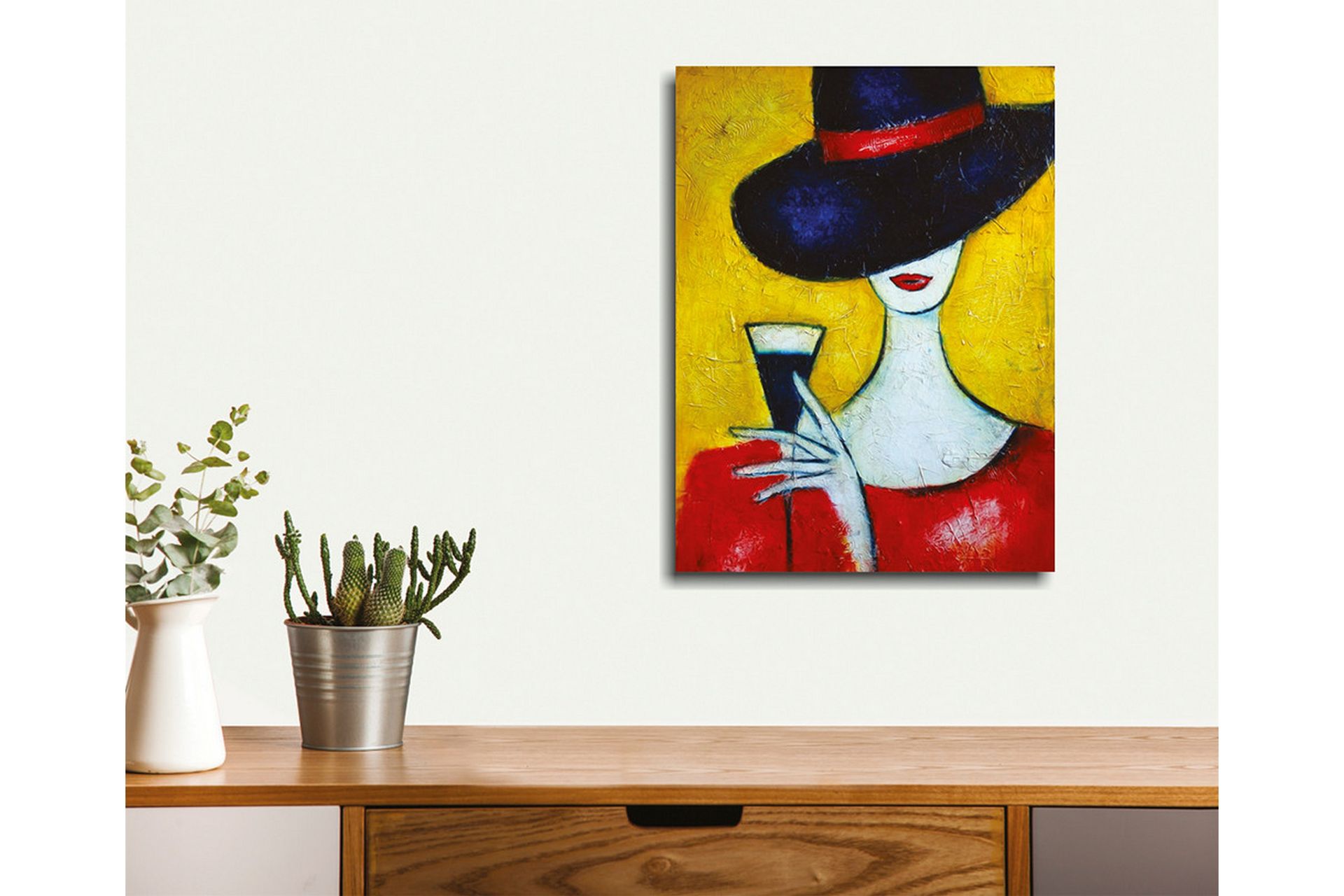 Dekorativt Canvas Maleri - Flerfarvet - Boligtilbehør - Billeder & kunst - Billeder på lærred