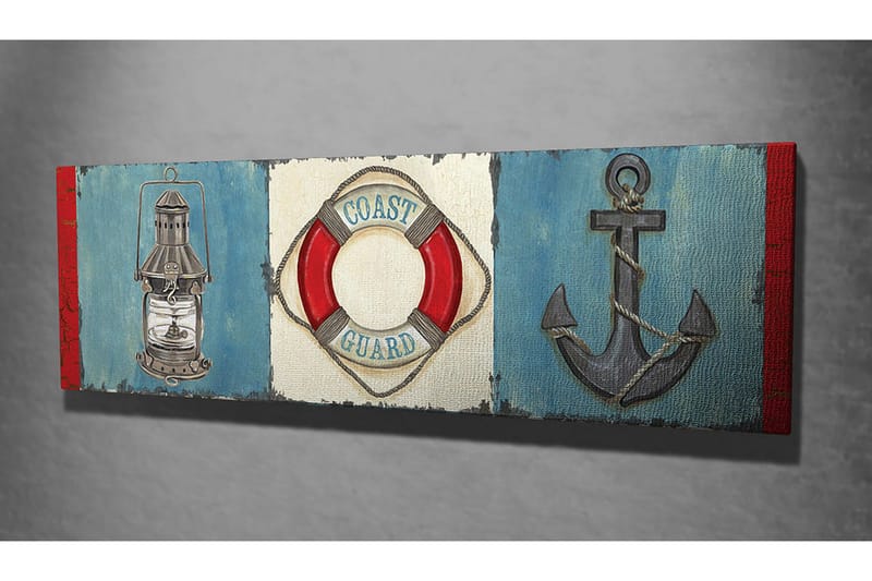 Dekorativt Canvas Maleri - Flerfarvet - Boligtilbehør - Billeder & kunst - Billeder på lærred