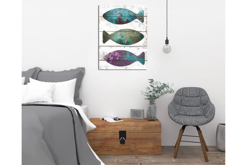 Dekorativt Canvas Maleri - Flerfarvet - Boligtilbehør - Billeder & kunst - Billeder på lærred